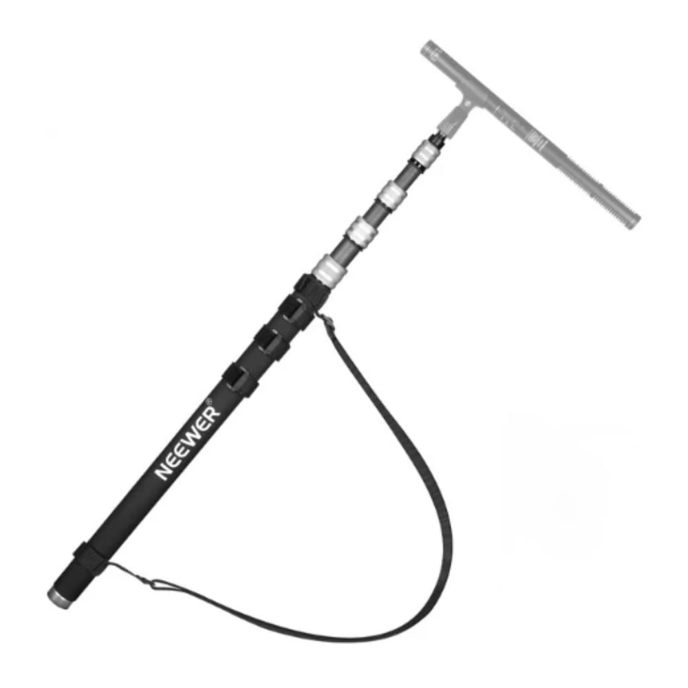 Boom pole Neewer MS-300C fibra de carbono, 3 metros, con cable XLR interno, para micrófonos shotgun